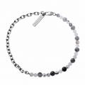Half Chain Half Bead Necklace