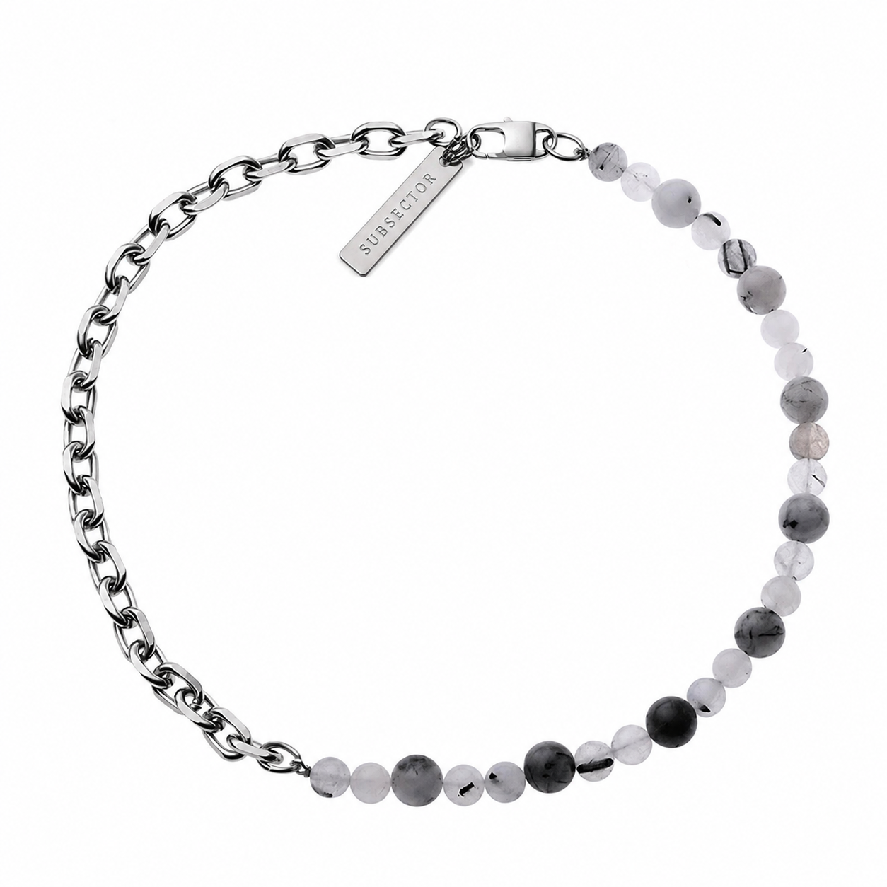Half Chain Half Bead Necklace